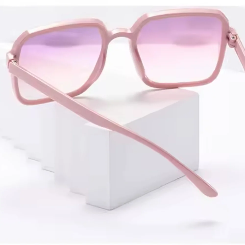Stylish Pink and Purple Square Sunglasses